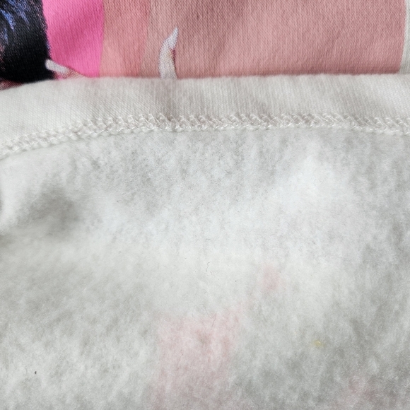 EUC Old Navy Selena Graphic Crop Sweatshirt Women Xsmall Oversized White - Picture 10 of 12